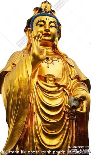 file tranh file goc in tranh phat giao canvas 366