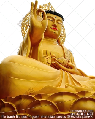 file tranh file goc in tranh phat giao canvas 367