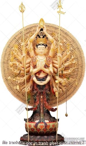 file tranh file goc in tranh phat giao canvas 372