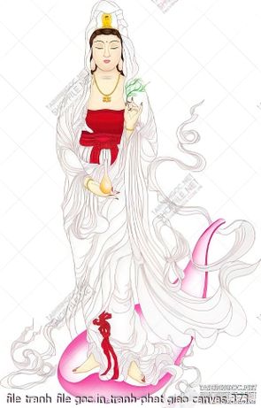 file tranh file goc in tranh phat giao canvas 373