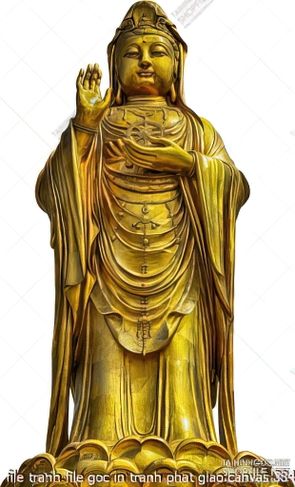 file tranh file goc in tranh phat giao canvas 384