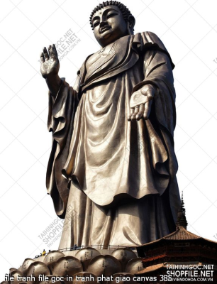 file tranh file goc in tranh phat giao canvas 385