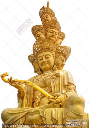 file tranh file goc in tranh phat giao canvas 386