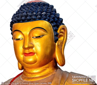 file tranh file goc in tranh phat giao canvas 399