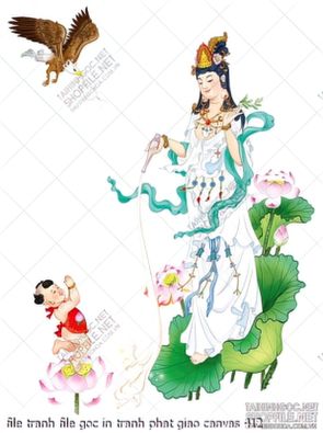 file tranh file goc in tranh phat giao canvas 412