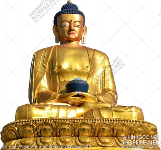 file tranh file goc in tranh phat giao canvas 417