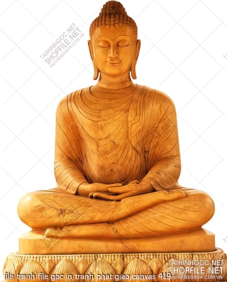 file tranh file goc in tranh phat giao canvas 419