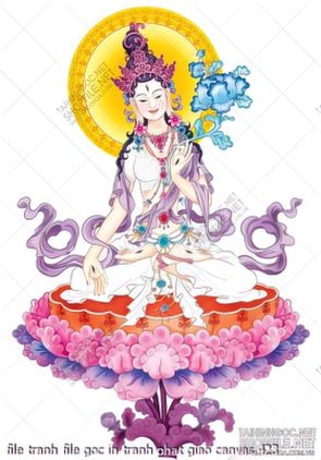 file tranh file goc in tranh phat giao canvas 423