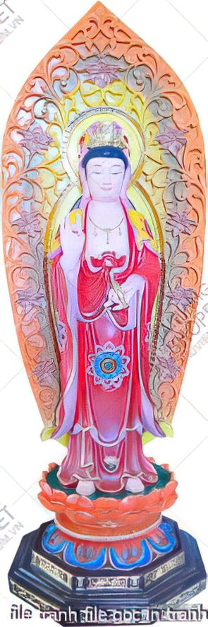 file tranh file goc in tranh phat giao canvas 435