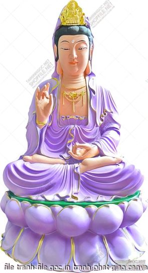 file tranh file goc in tranh phat giao canvas 440