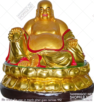 file tranh file goc in tranh phat giao canvas 442