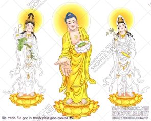 file tranh file goc in tranh phat giao canvas 452