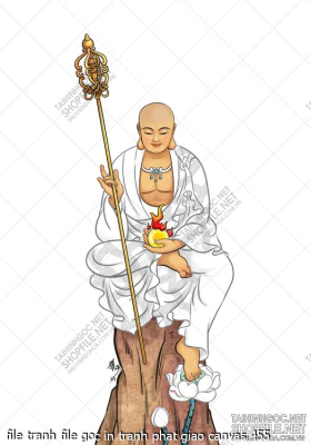 file tranh file goc in tranh phat giao canvas 455