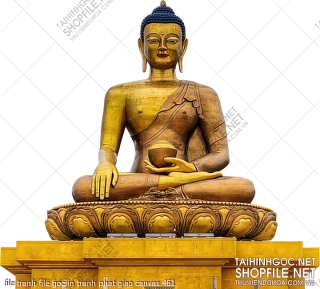 file tranh file goc in tranh phat giao canvas 461