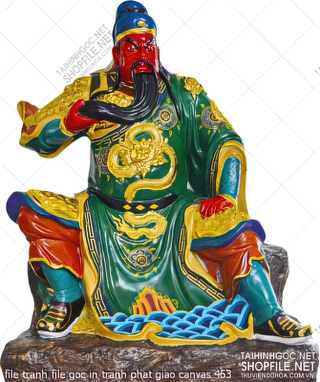 file tranh file goc in tranh phat giao canvas 463