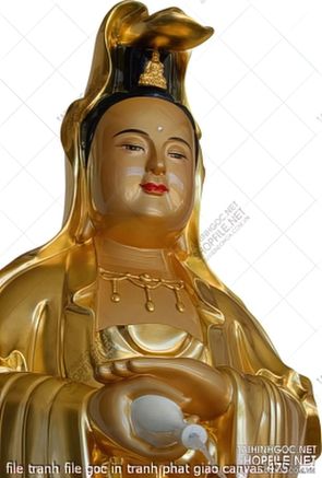 file tranh file goc in tranh phat giao canvas 475