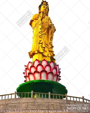 file tranh file goc in tranh phat giao canvas 476