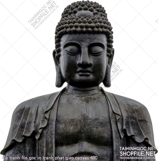 file tranh file goc in tranh phat giao canvas 480