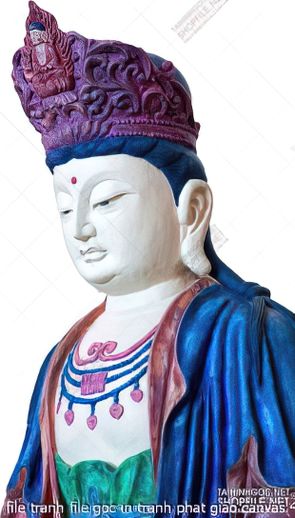 file tranh file goc in tranh phat giao canvas 481