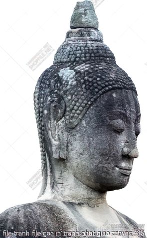 file tranh file goc in tranh phat giao canvas 486