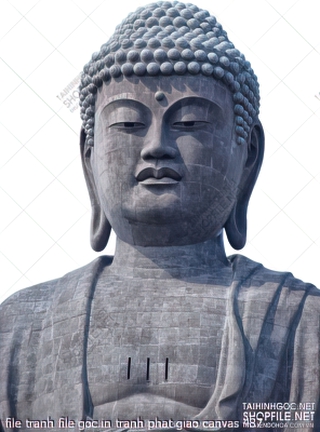 file tranh file goc in tranh phat giao canvas 487