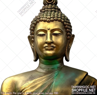 file tranh file goc in tranh phat giao canvas 490