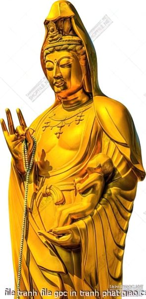 file tranh file goc in tranh phat giao canvas 496