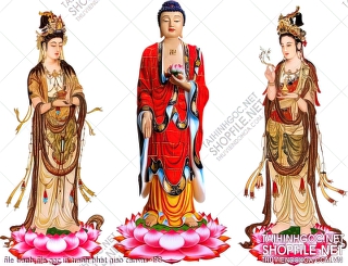 file tranh file goc in tranh phat giao canvas 498