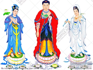 file tranh file goc in tranh phat giao canvas 500