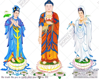 file tranh file goc in tranh phat giao canvas 501