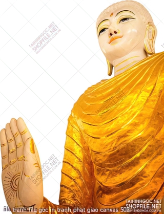 file tranh file goc in tranh phat giao canvas 503