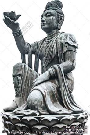 file tranh file goc in tranh phat giao canvas 511