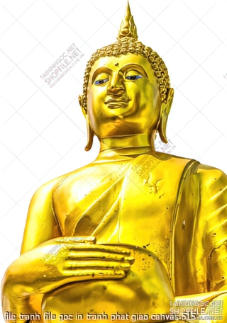 file tranh file goc in tranh phat giao canvas 515