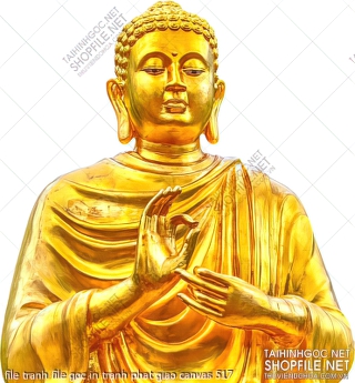 file tranh file goc in tranh phat giao canvas 517