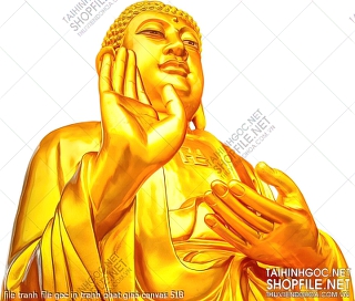 file tranh file goc in tranh phat giao canvas 518