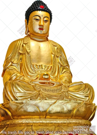 file tranh file goc in tranh phat giao canvas 527