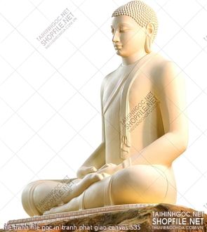 file tranh file goc in tranh phat giao canvas 535