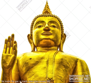 file tranh file goc in tranh phat giao canvas 545