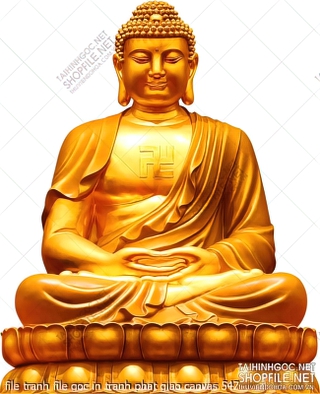 file tranh file goc in tranh phat giao canvas 547