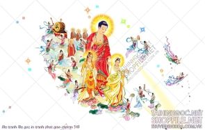 file tranh file goc in tranh phat giao canvas 548