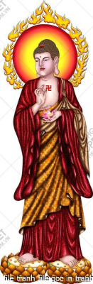 file tranh file goc in tranh phat giao canvas 552