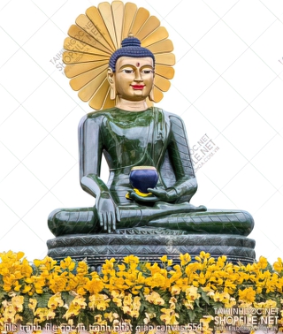 file tranh file goc in tranh phat giao canvas 554