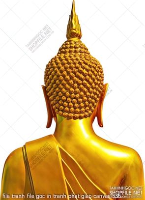 file tranh file goc in tranh phat giao canvas 556