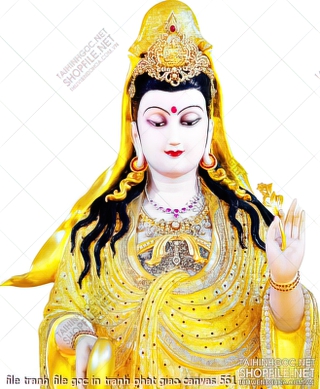 file tranh file goc in tranh phat giao canvas 561