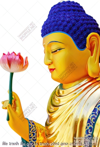 file tranh file goc in tranh phat giao canvas 570