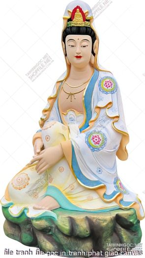 file tranh file goc in tranh phat giao canvas 573