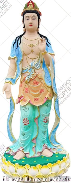 file tranh file goc in tranh phat giao canvas 575