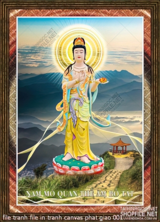 file tranh file in tranh canvas phat giao 001