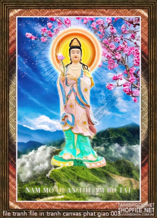 file tranh file in tranh canvas phat giao 003