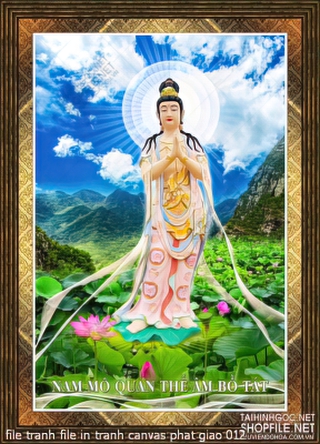 file tranh file in tranh canvas phat giao 012